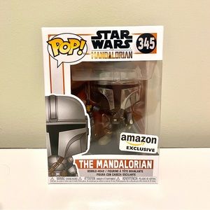 The Mandalorian Amazon Exclusive Chrome Funko Pop